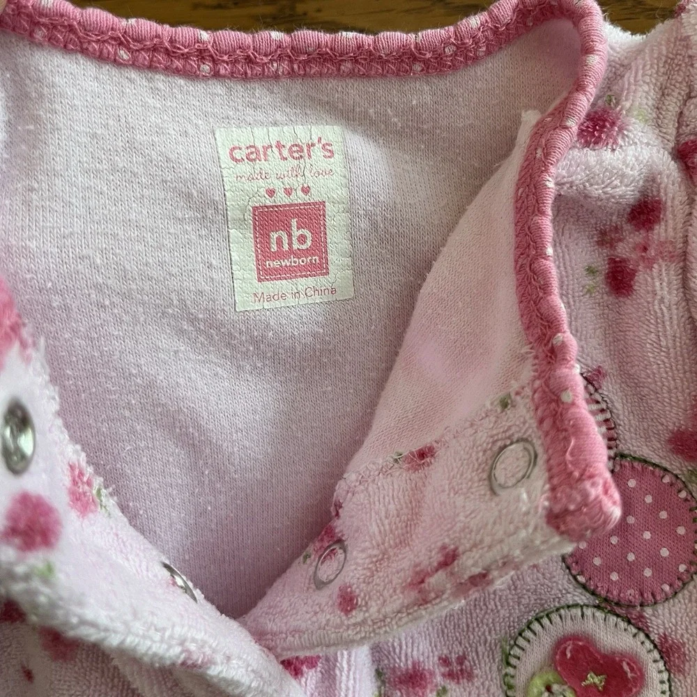 Baby Girl Clothes Vintage Carter's Newborn Pink Floral